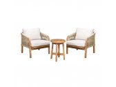 Комплект деревянной мебели Tagliamento Ravona KD акация, роуп, олефин натуральный, бежевый Фото 6