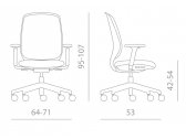 Кресло компьютерное Kastel Key Smart Advanced сталь, алюминий, полипропилен, стекловолокно, нейлон, полиуретан, ткань Фото 2