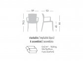 Кресло пластиковое Gaber Spyker B технополимер Фото 2