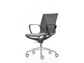 Кресло компьютерное Kastel Key Line алюминий, полипропилен, полиэстер, полиамид, ткань черный, серый Фото 4