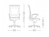 Кресло компьютерное Kastel Korium Plus нейлон, полипропилен, полиуретан, сталь, полиэстер, ткань Фото 2