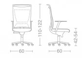 Кресло компьютерное Kastel Korium Plus алюминий, полипропилен, полиуретан, сталь, полиэстер, ткань Фото 2