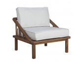 Кресло лаунж деревянное с подушками Giardino Di Legno Ring тик, акрил Фото 1