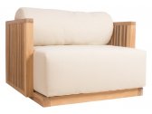 Кресло лаунж деревянное с подушками Giardino Di Legno Code тик, акрил Фото 1