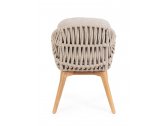 Кресло плетеное с подушками Garden Relax Tamires тик, алюминий, роуп, олефин натуральный, бежевый, серый Фото 4