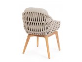 Кресло плетеное с подушками Garden Relax Tamires тик, алюминий, роуп, олефин натуральный, бежевый, серый Фото 5