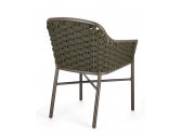 Кресло плетеное с подушкой Garden Relax Everly алюминий, роуп, олефин коричневый, зеленый, оливковый Фото 4