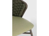 Стул плетеный с подушкой Garden Relax Harlow алюминий, роуп, олефин коричневый, зеленый, оливковый Фото 7