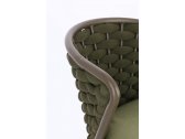 Стул плетеный с подушкой Garden Relax Harlow алюминий, роуп, олефин коричневый, зеленый, оливковый Фото 8
