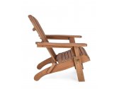 Лаунж-кресло деревянное складное Garden Relax Filadelfia акация натуральный Фото 4