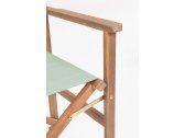 Кресло деревянное складное Garden Relax Noemi Director акация, полиэстер коричневый, зеленый шалфей Фото 6