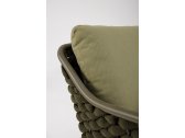 Диван двухместный с подушками Garden Relax Everly алюминий, роуп, олефин коричневый, зеленый, оливковый Фото 6