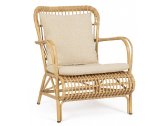 Лаунж-кресло плетеное с подушками Garden Relax Florisel алюминий, искусственный ротанг, олефин натуральный, бежевый Фото 1