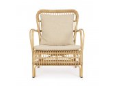 Лаунж-кресло плетеное с подушками Garden Relax Florisel алюминий, искусственный ротанг, олефин натуральный, бежевый Фото 2