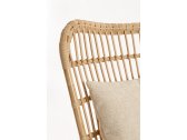 Лаунж-кресло плетеное с подставкой для ног Garden Relax Maela алюминий, искусственный ротанг, ткань натуральный, бежевый Фото 9