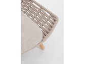 Лаунж-лежак плетеный с подушками Garden Relax Tamires тик, алюминий, роуп, олефин натуральный, бежевый, серый Фото 6