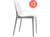 Комплект пластиковых стульев Scab Design Ginevra Set 2 стеклопластик лен Фото 1