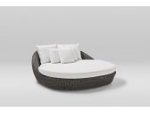 Лаунж-лежак плетеный с подушками POINT Heritage алюминий, искусственный ротанг, ткань серый Фото 4
