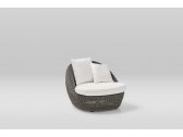 Лаунж-кресло плетеное с подушками POINT Heritage алюминий, искусственный ротанг, ткань серый Фото 4