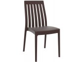 Комплект пластиковых стульев Siesta Contract Soho Set 4 стеклопластик коричневый Фото 4