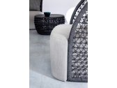 Кресло плетеное вращающееся Garden Relax Cuyen алюминий, роуп, ткань антрацит, серый Фото 10