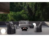 Кресло плетеное вращающееся Garden Relax Cuyen алюминий, роуп, ткань антрацит, серый Фото 12