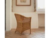 Кресло плетеное с подушкой POINT Sagra алюминий, искусственный ротанг, ткань соломенный Фото 5