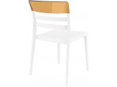 Комплект пластиковых стульев Siesta Contract Moon Set 4 стеклопластик, поликарбонат белый, янтарный Фото 5