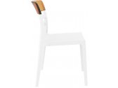 Комплект пластиковых стульев Siesta Contract Moon Set 4 стеклопластик, поликарбонат белый, янтарный Фото 6