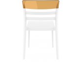 Комплект пластиковых стульев Siesta Contract Moon Set 4 стеклопластик, поликарбонат белый, янтарный Фото 9