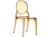 Комплект прозрачных стульев Siesta Contract Elizabeth Set 4 поликарбонат янтарный Фото 6