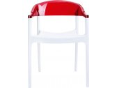 Комплект пластиковых кресел Siesta Contract Carmen Set 4 стеклопластик, поликарбонат белый, красный Фото 7