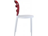 Комплект пластиковых стульев Siesta Contract Miss Bibi Set 4 стеклопластик, поликарбонат белый, красный Фото 9