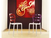 Комплект пластиковых стульев Siesta Contract Miss Bibi Set 4 стеклопластик, поликарбонат белый, красный Фото 17