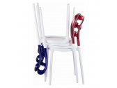 Комплект пластиковых стульев Siesta Contract Miss Bibi Set 4 стеклопластик, поликарбонат белый, красный Фото 10