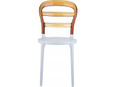 Комплект пластиковых стульев Siesta Contract Miss Bibi Set 4 стеклопластик, поликарбонат белый, янтарный Фото 11