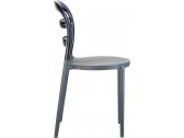 Комплект пластиковых стульев Siesta Contract Miss Bibi Set 4 стеклопластик, поликарбонат темно-серый Фото 4
