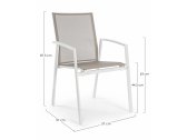Кресло текстиленовое Garden Relax Cruise алюминий, текстилен белый Фото 2