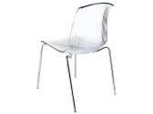 Комплект прозрачных стульев Siesta Contract Allegra Set 2 сталь, поликарбонат прозрачный Фото 8