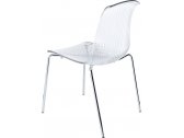 Комплект прозрачных стульев Siesta Contract Allegra Set 4 сталь, поликарбонат прозрачный Фото 6
