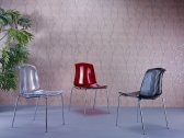 Комплект прозрачных стульев Siesta Contract Allegra Set 4 сталь, поликарбонат прозрачный Фото 10