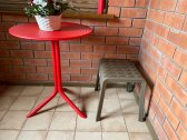 Стол пластиковый обеденный Nardi Step + Step Mini стеклопластик красный Фото 14