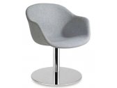 Кресло вращающееся c обивкой PAPATYA Globe-K M Soft сталь, стеклопластик, ткань Фото 1