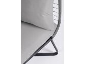 Лаунж-кресло с подушками и навесом Garden Relax Eldon сталь, искусственный ротанг, полиэстер антрацит, серый Фото 6