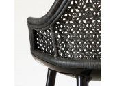Кресло пластиковое Magis Cyborg Elegant поликарбонат, натуральный ротанг черный Фото 14