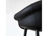 Кресло дизайнерское с обивкой Magis Cyborg Lord поликарбонат, пенополиуретан, натуральная кожа черный Фото 9