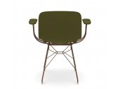 Кресло пластиковое Magis Troy сталь, полипропилен медный, темно-зеленый Фото 4
