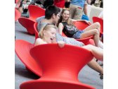 Кресло-юла пластиковое Magis Spun полиэтилен красный Фото 20