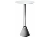 Стол ламинированный барный Magis One Bistrot бетон, алюминий, компакт-ламинат HPL серый, алюминиевый, белый Фото 1