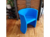 Кресло пластиковое детское Magis Trioli полиэтилен синий Фото 8